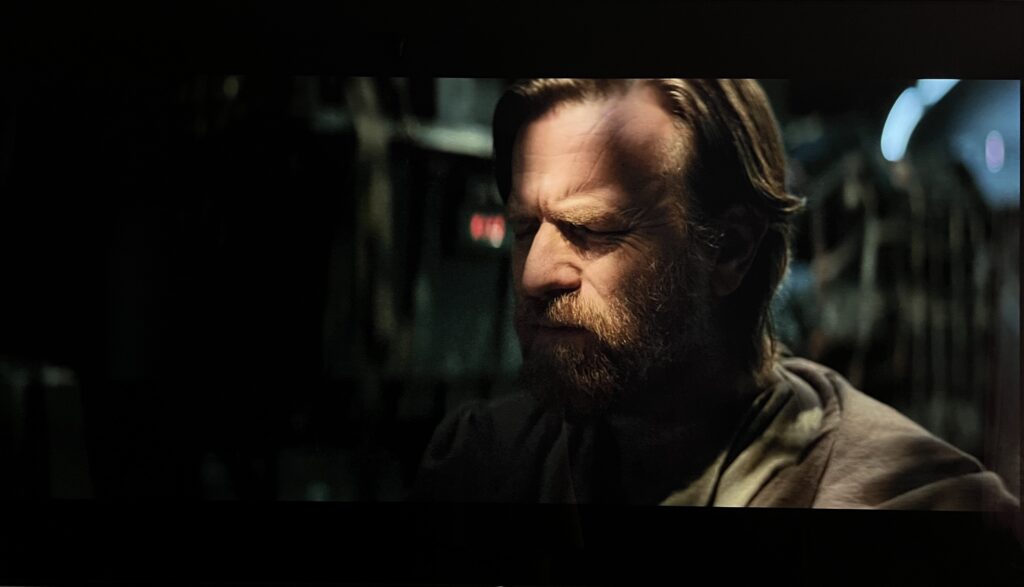 Kadr z serialu "Obi-Wan Kenobi" po kalibracji 