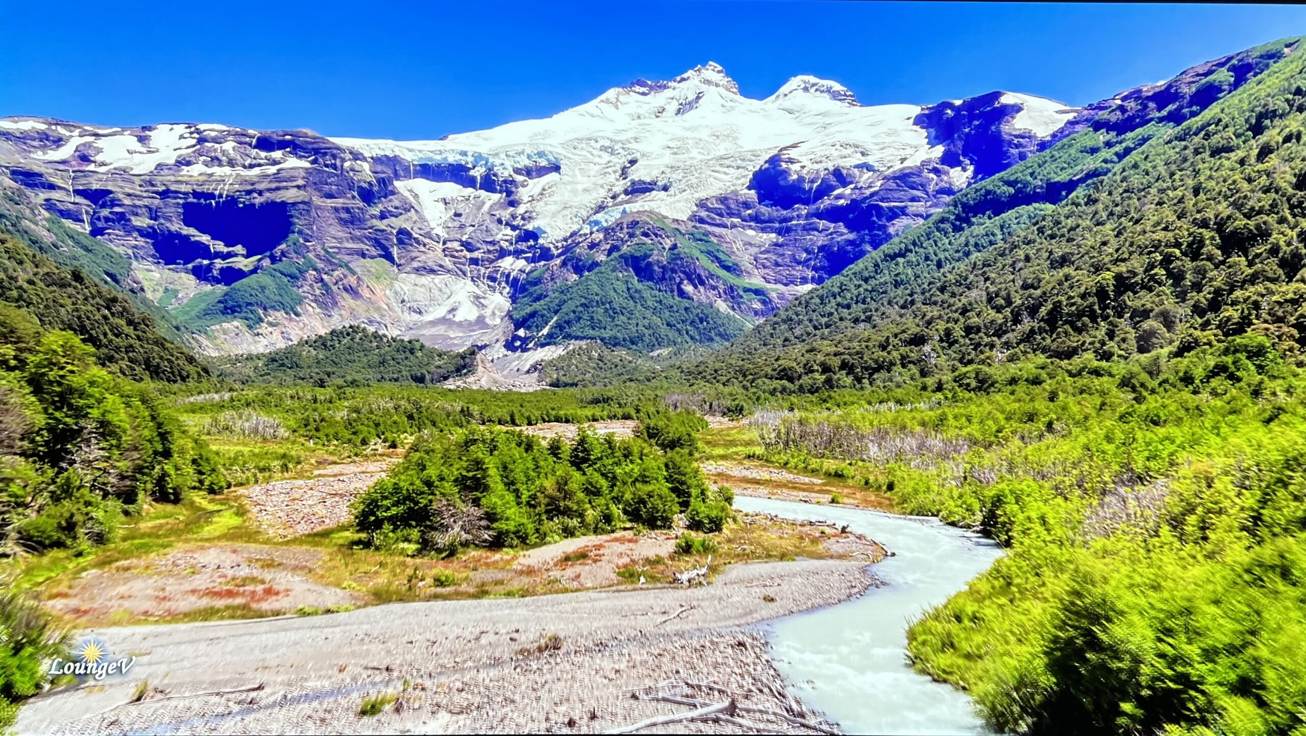 Kadr z filmu YouTube "Incredible Patagonia" po kalibracji 