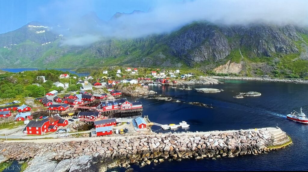 Ujęcie z filmu YouTube "Norway 4K" po kalibracji 
