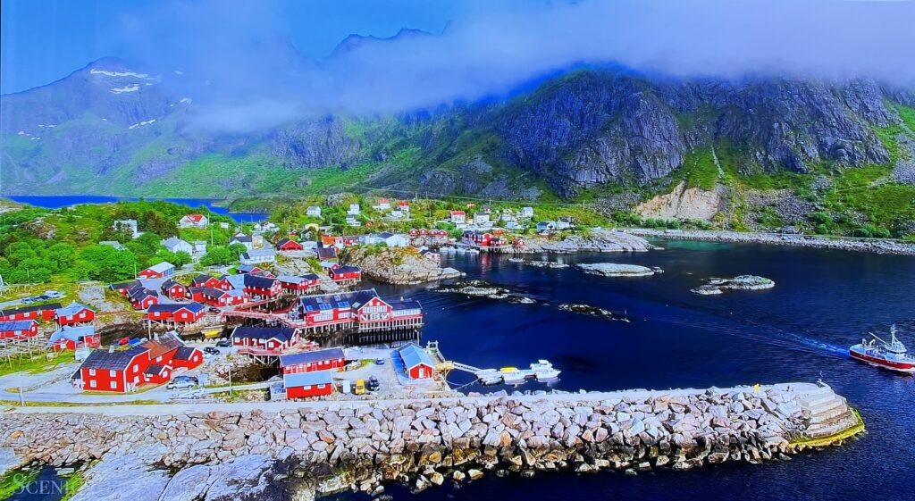 Ujęcie z filmu YouTube "Norway 4K" przed kalibracją 