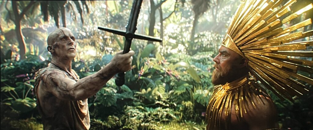 Ujęcie z filmu "Thor: Miłość i Grom" przed kalibracją 