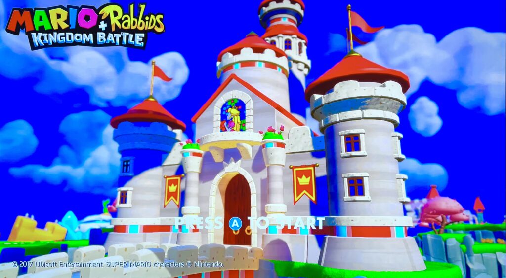 Gra "Mario + Rabbids Kingdom Battle" przed kalibracją 
