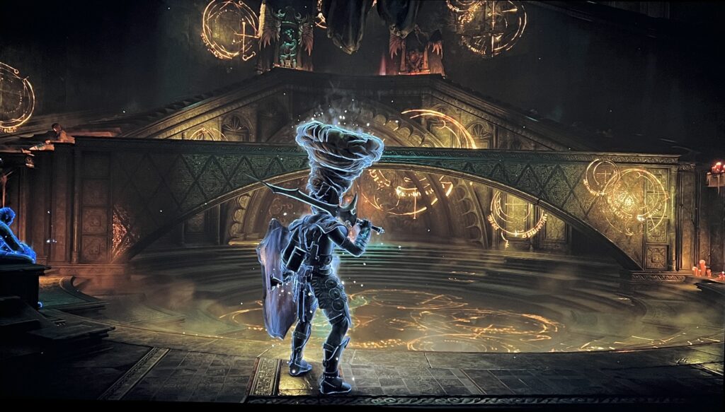 Ujęcie z gry "Demon's Souls" po kalibracji 
