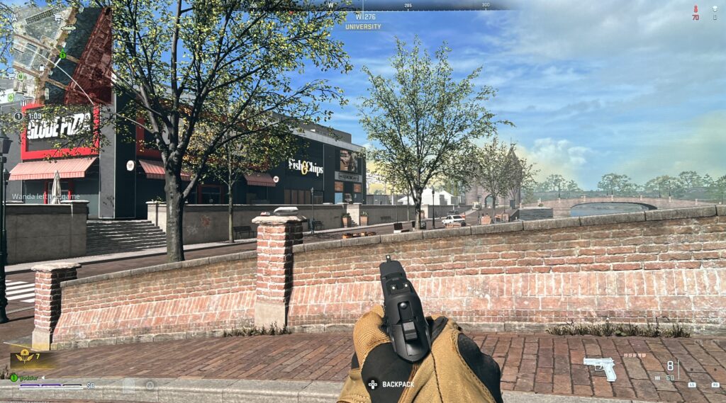Ujęcie z gry "Call of Duty: Modern Warfare 2" po kalibracji 