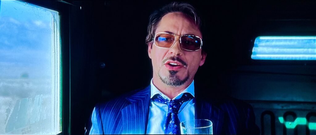 Ujęcie z filmu "Iron Man" przed kalibracją 