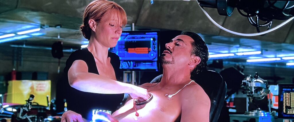 Ujęcie z filmu "Iron Man" przed kalibracją 